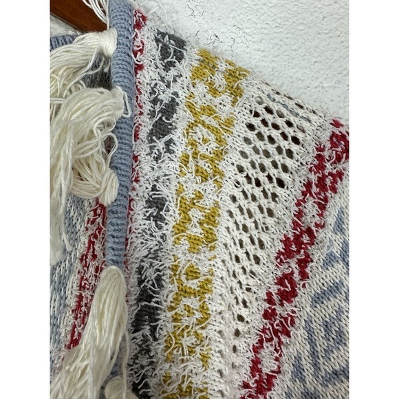 Cabi siesta poncho fringe sweater - Picture 5 of 9